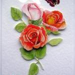 Rose Hand-Crafted 3D Decoup..