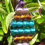 Beaded Woven 'Rainbow' Leaf..