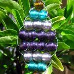 Beaded Woven 'Rainbow' Leaf..