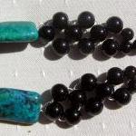 Chrysocolla & Black Onyx Cr..