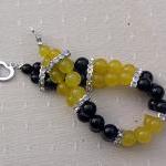 Black Onyx & Yellow Agate G..