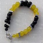Black Onyx & Yellow Agate G..