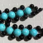 Turquoise & Black Onyx Gems..