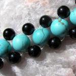 Turquoise & Black Onyx Gems..