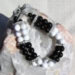 Black Onyx & White Howlite ..