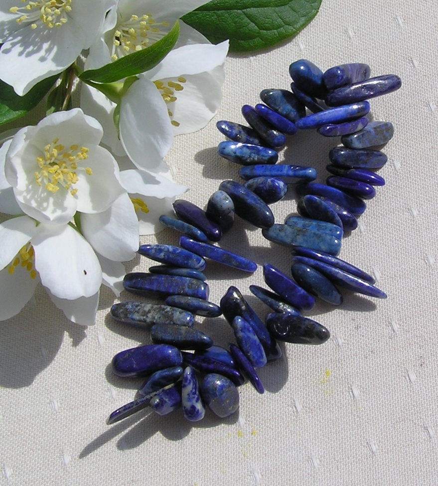 Lapis Lazuli Polished Crystal Tumblestone Elasticated Bracelet - Special Offer Price